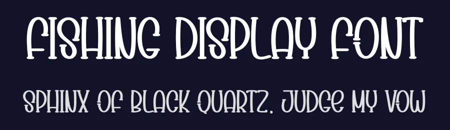 Fishing Display Font by Wati Studio — Display Font — thumbnail 2