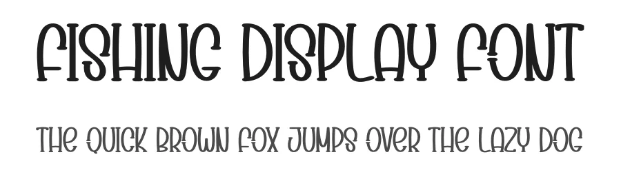 Fishing Display Font by Wati Studio — Display Font