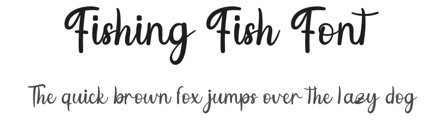 Fishing Fish Font by andikastudio — Script Handwritten Font