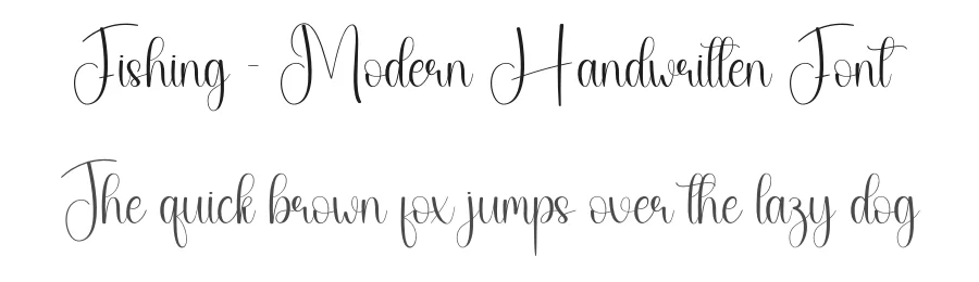 Fishing – Modern Handwritten Font by creativeletter — Script Handwritten Font