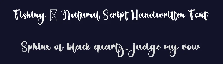 Fishing – Natural Script Handwritten Font by freshtypeink — Script Handwritten Font — thumbnail 2