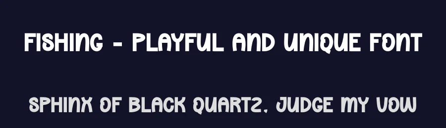 Fishing – Playful And Unique Font by andikastudio — Display Font — thumbnail 2
