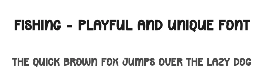 Fishing – Playful And Unique Font by andikastudio — Display Font