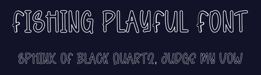 Fishing Playful Font by freshtypeink — Display Font — thumbnail 2