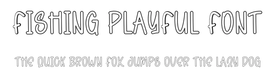 Fishing Playful Font by freshtypeink — Display Font