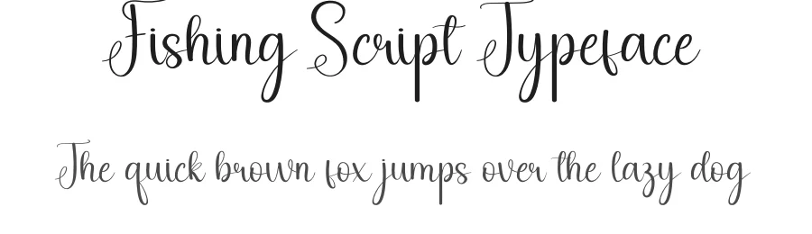 Fishing Script Typeface by andikastudio — Script Handwritten Font