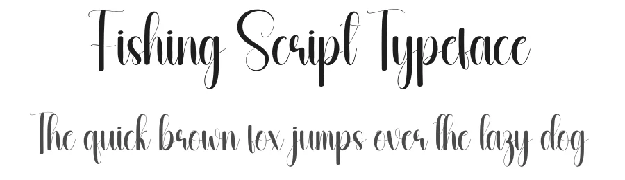 Fishing Script Typeface by andikastudio — Script Handwritten Font