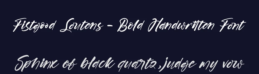Fistgood Loutens – Bold Handwritten Font by stylishtype.co — Script Handwritten Font — thumbnail 2