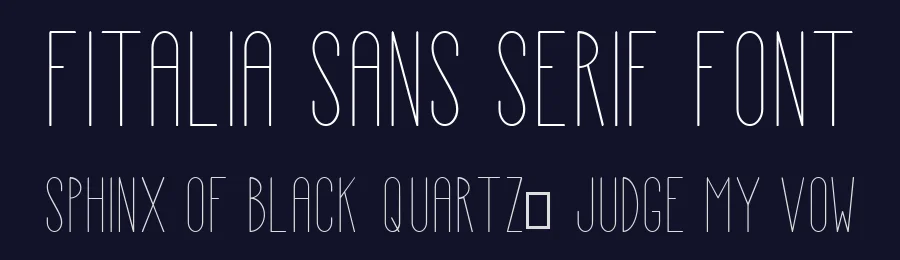 Fitalia Sans Serif Font by Filipa Amado — Sans Serif Font — thumbnail 2