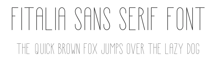 Fitalia Sans Serif Font by Filipa Amado β Sans Serif Font