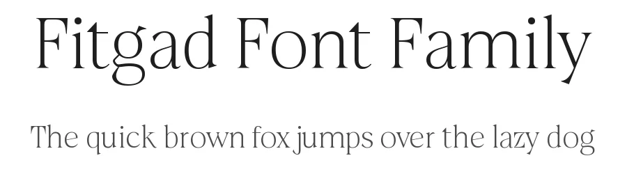 Fitgad Font Family by Propertype — Serif Font
