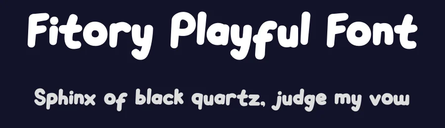 Fitory Playful Font by Tokokoo Studio — Display Font — thumbnail 2