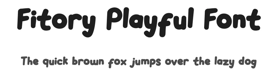 Fitory Playful Font by Tokokoo Studio — Display Font