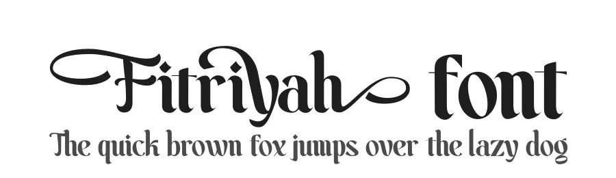 Fitriyah font by Din Studio β Display Font