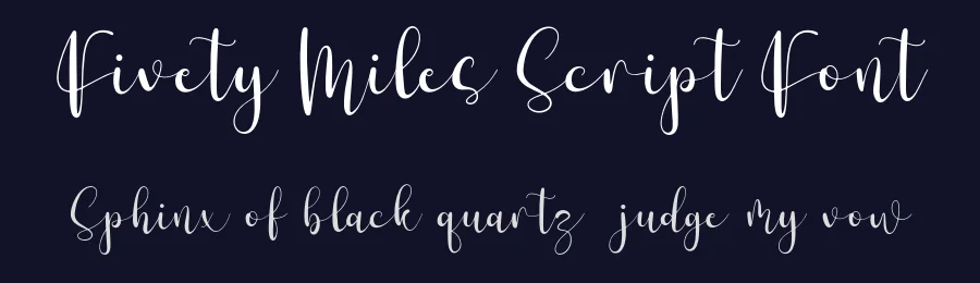 Fivety Miles Script Font by Forberas Foundry — Script Handwritten Font — thumbnail 2