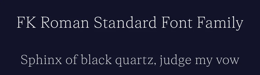 FK Roman Standard Font Family by Florian Karsten — Serif Font — thumbnail 2