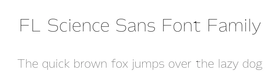 FL Science Sans Font Family by Contemporary Type — Sans Serif Font