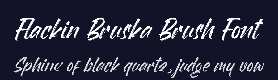 Flackin Bruska Brush Font by letterenastudios — Script Handwritten Font — thumbnail 2