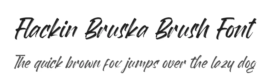 Flackin Bruska Brush Font by letterenastudios — Script Handwritten Font