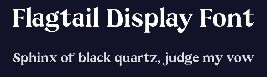 Flagtail Display Font by Ramanda Galang Bryantama — Serif Font — thumbnail 2