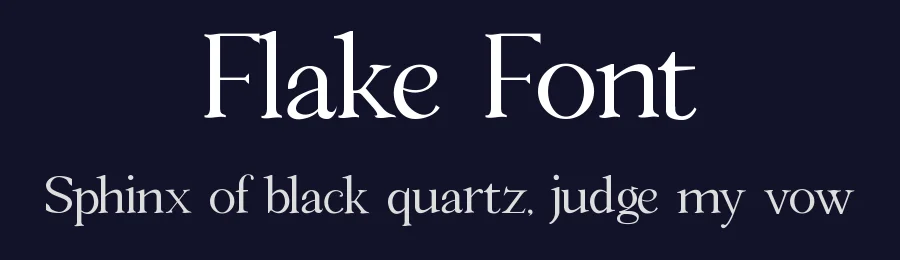 Flake Font by embuntype — Serif Font — thumbnail 2