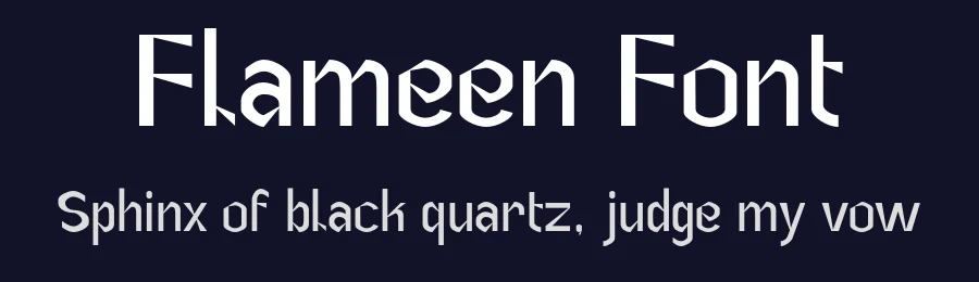 Flameen Font by doadandia — Display Font — thumbnail 2