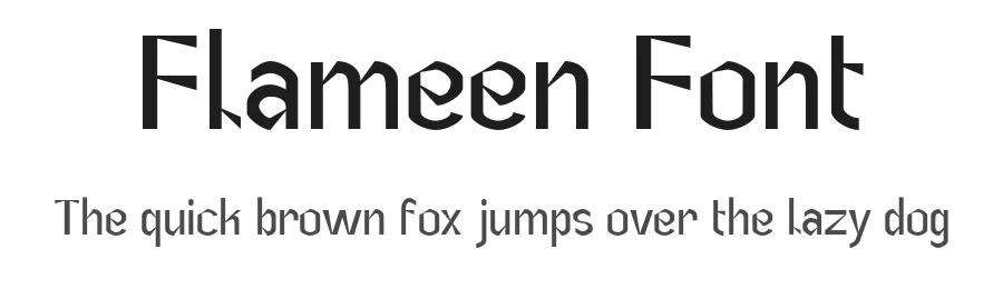 Flameen Font by doadandia — Display Font