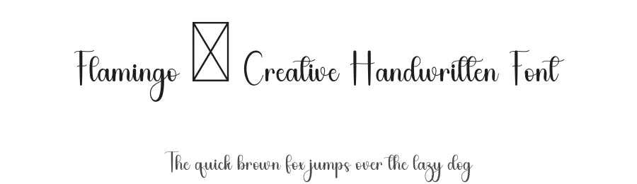 Flamingo – Creative Handwritten Font by freshtypeink — Script Handwritten Font
