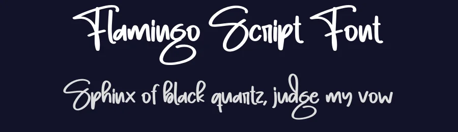 Flamingo Script Font by creativeletter — Script Handwritten Font — thumbnail 2