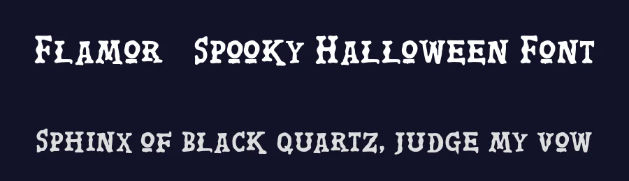 Flamor – Spooky Halloween Font by Artisan Template — Decorative Font — thumbnail 2