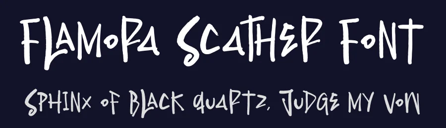Flamora Scather Font by perspectype — Display Font — thumbnail 2