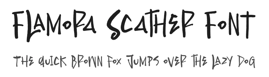 Flamora Scather Font by perspectype — Display Font