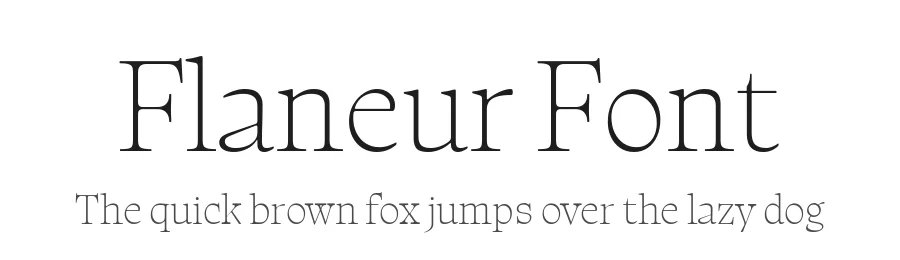 Flaneur Font by Freds Fonts โ Display Font