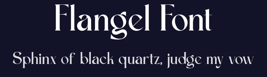 Flangel Font by rvandtype — Display Font — thumbnail 2