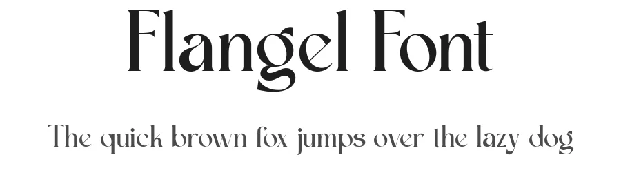 Flangel Font by rvandtype — Display Font