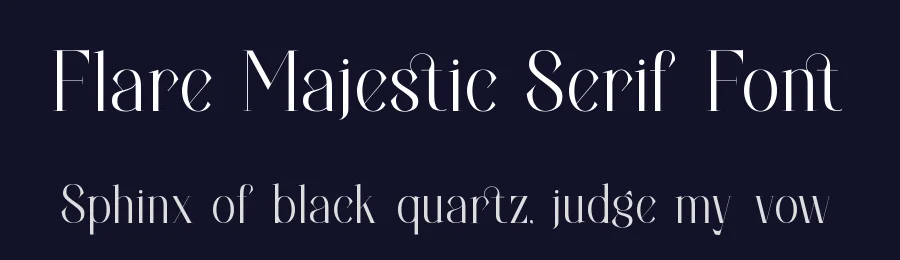 Flare Majestic Serif Font by Rismatype — Decorative Font — thumbnail 2