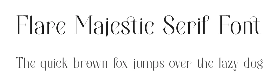 Flare Majestic Serif Font by Rismatype — Decorative Font