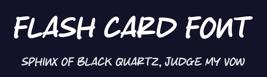 Flash Card Font by Origin Type — Script Handwritten Font — thumbnail 2