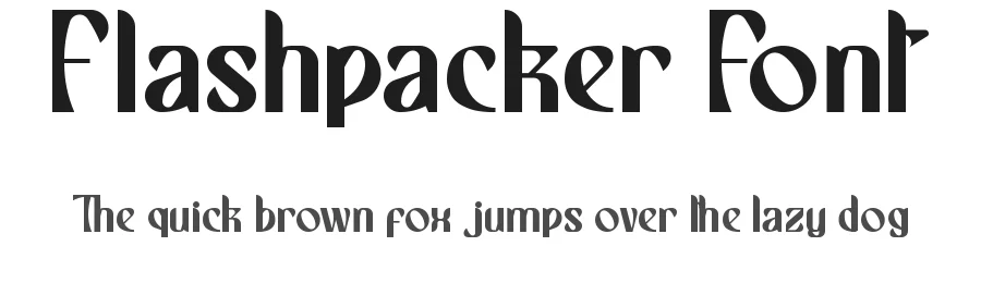 Flashpacker Font by noahtype — Display Font