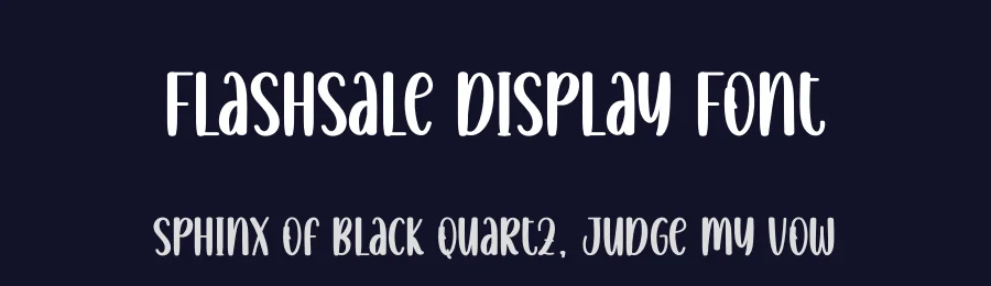 Flashsale Display Font by creativeletter — Display Font — thumbnail 2
