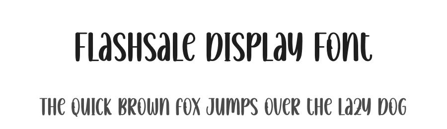 Flashsale Display Font by creativeletter — Display Font