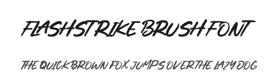 Flashstrike Brush Font by letterara — Script Handwritten Font