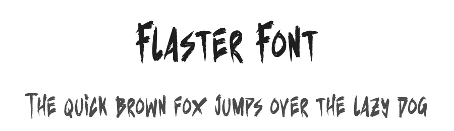 Flaster Font by Dhabee — Script Handwritten Font