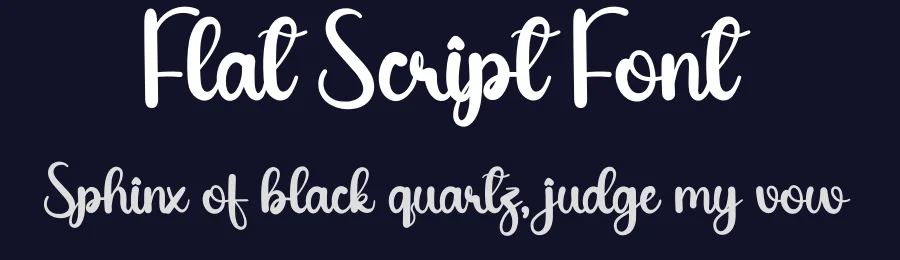 Flat Script Font by andikastudio — Script Handwritten Font — thumbnail 2