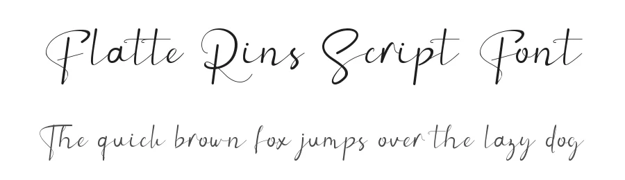 Flatte Rins Script Font by ErmediaStudio — Script Handwritten Font