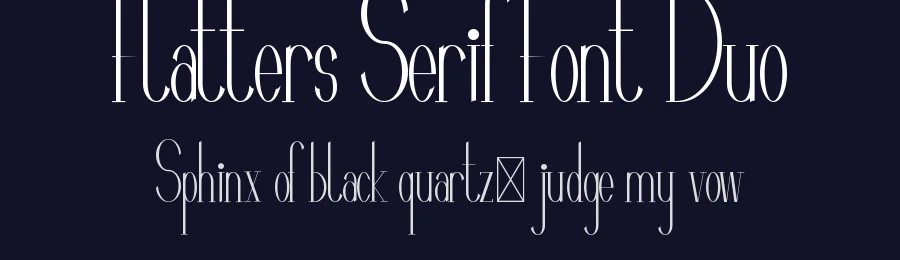 Flatters Serif Font Duo by nihstudio — Serif Font — thumbnail 2