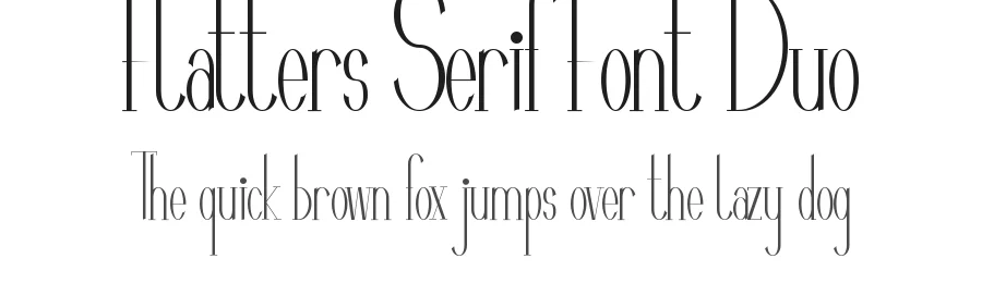Flatters Serif Font Duo by nihstudio — Serif Font