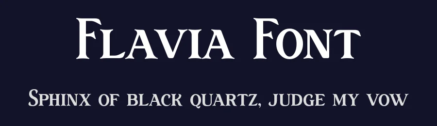 Flavia Font by Rautan Studio — Display Font — thumbnail 2