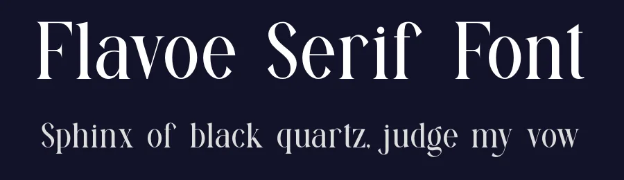 Flavoe Serif Font by ErmediaStudio — Serif Font — thumbnail 2