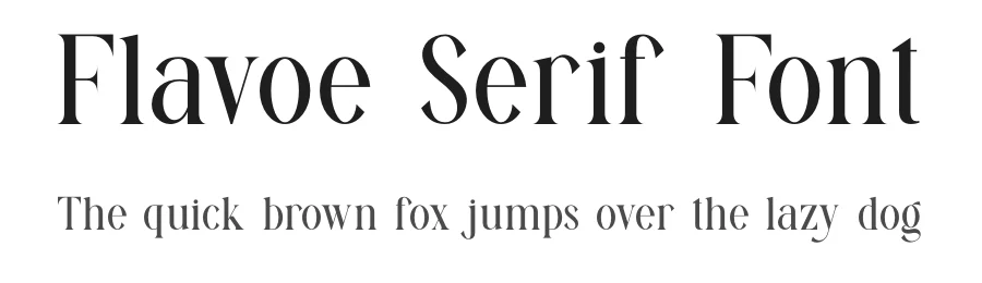 Flavoe Serif Font by ErmediaStudio — Serif Font